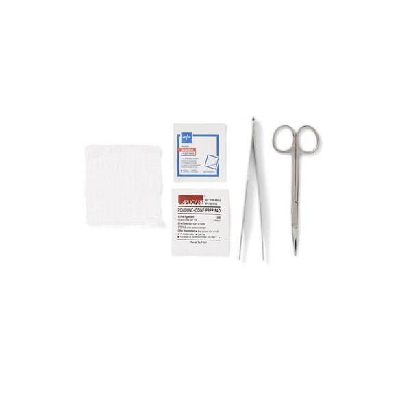 Tray Suture Removal Comfort Loop With Gauze/PVP Prep Pad 50/Ca